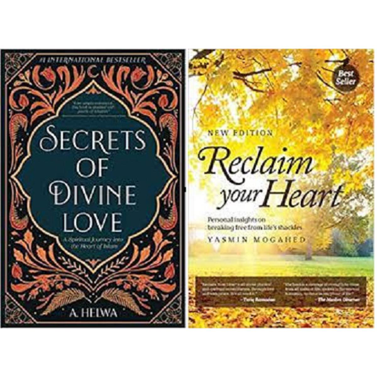 Reclaim Your Heart BY Yasmin Mogahed Yasmeen Mogahed / Secret Of Divine Love ( set of 2)