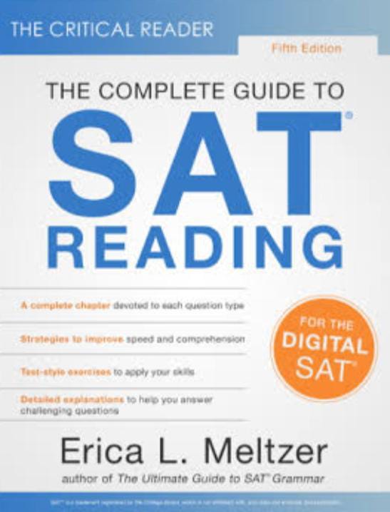 The Complete Guide to SAT Reading By Erica L. Meltzer 5th edition
