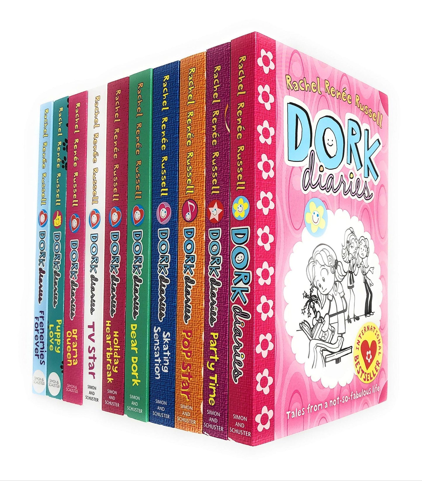 dork diaries 10 books set rachel renee russell