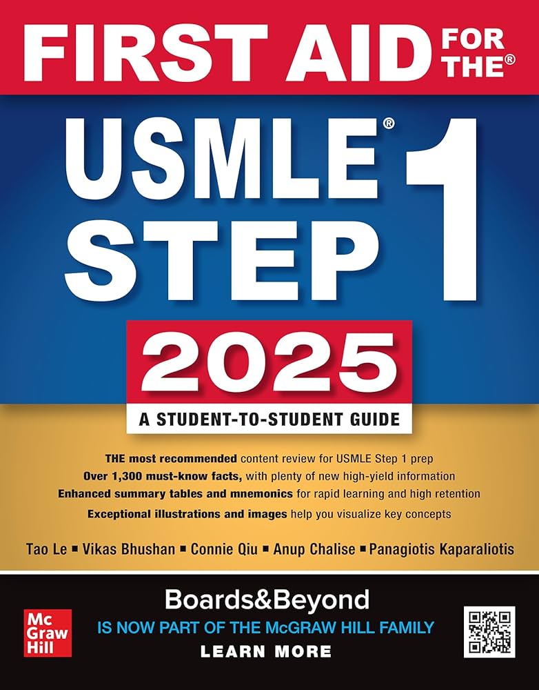first aid for the USMLE step 1 2025 a student to student guide