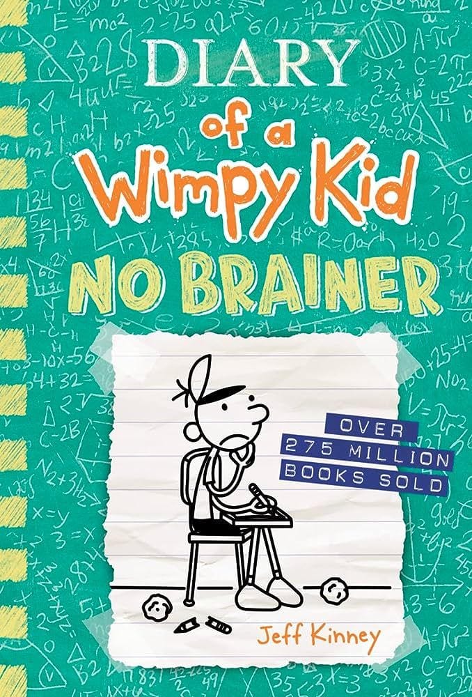 Diary of a _wimpy kid book 18 : No Brainer (book for children)