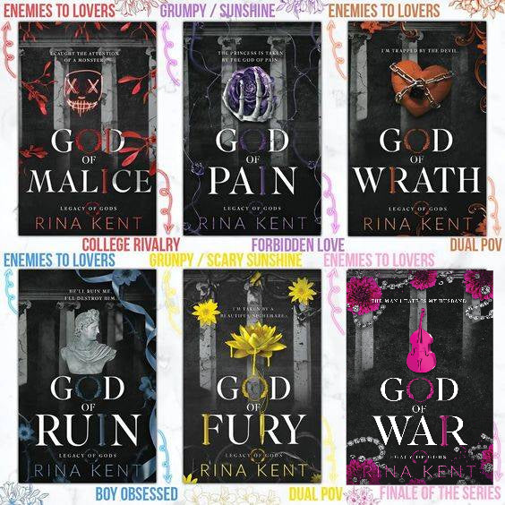 Legacy of god 6 books set by rina kent
