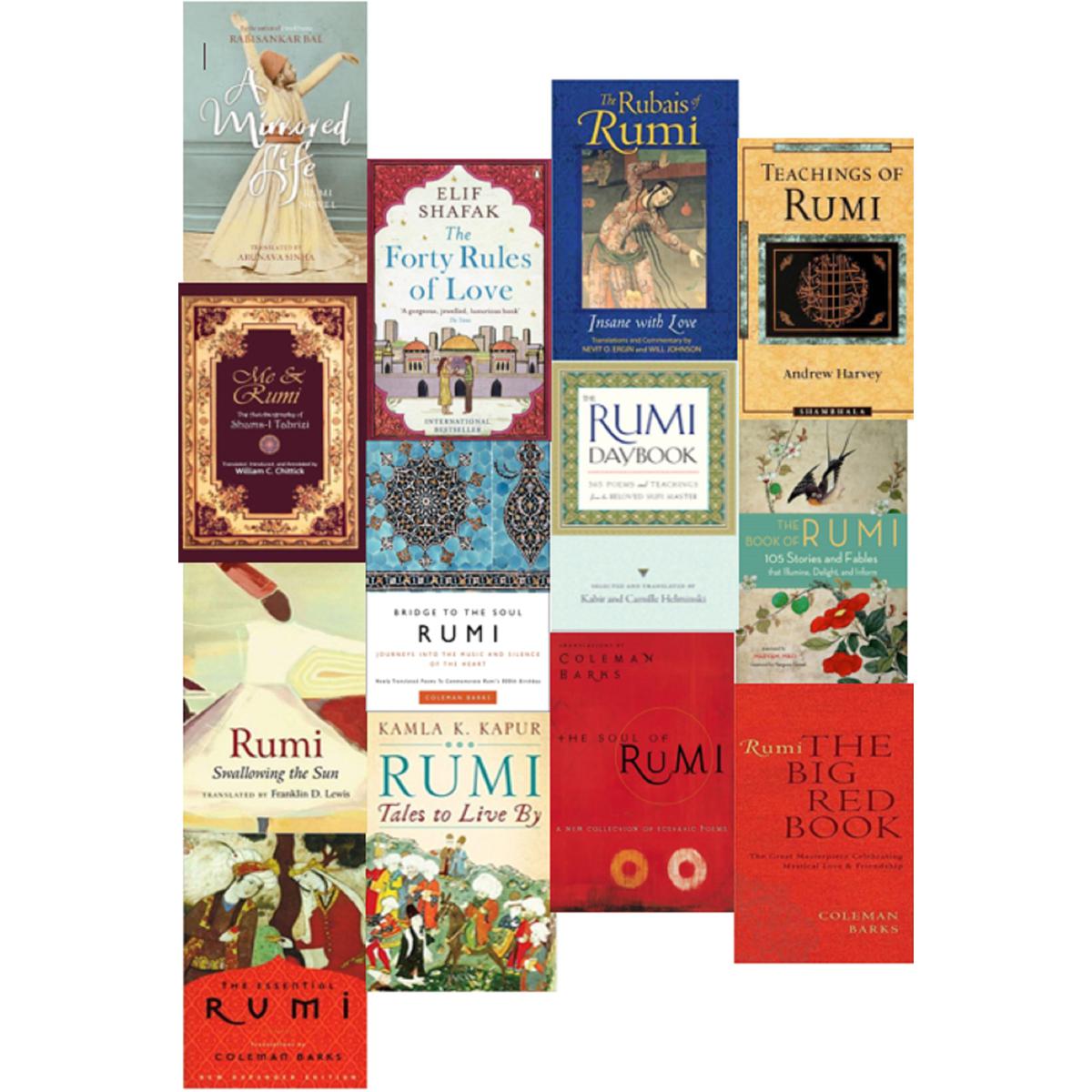 Rumi collection of 13 books set