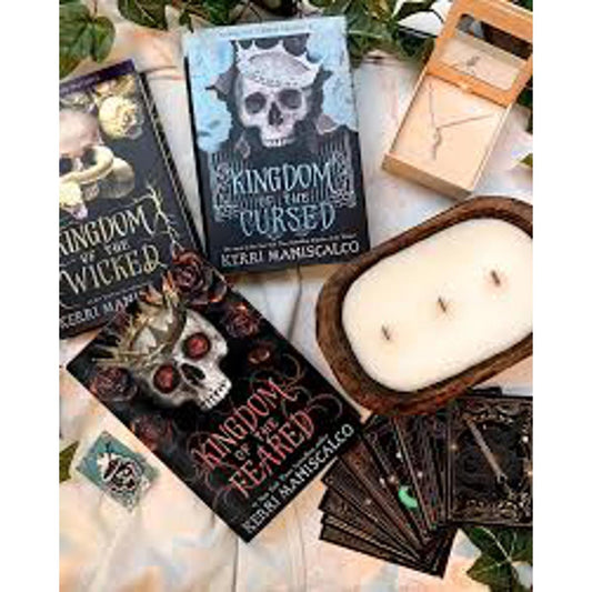 kingdom of the feared / kingdom of the wicked / kingdom of the cursed by kerri maniscalco set of 3 books