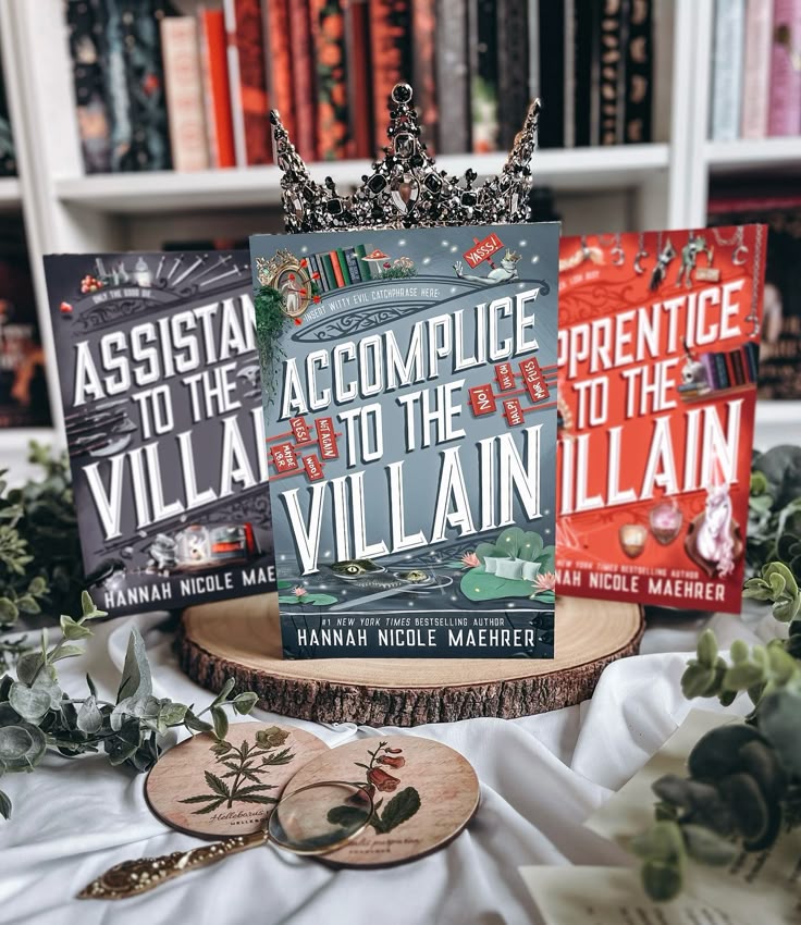 apprentice to the villain / assistant to the villain / accomplice to the villain hannah nicole maehrer set of 3 books