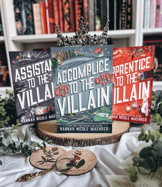 apprentice to the villain / assistant to the villain / accomplice to the villain hannah nicole maehrer set of 3 books