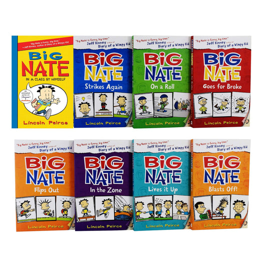 BIG NATE books by lincoln pierce 8 books set premium quality