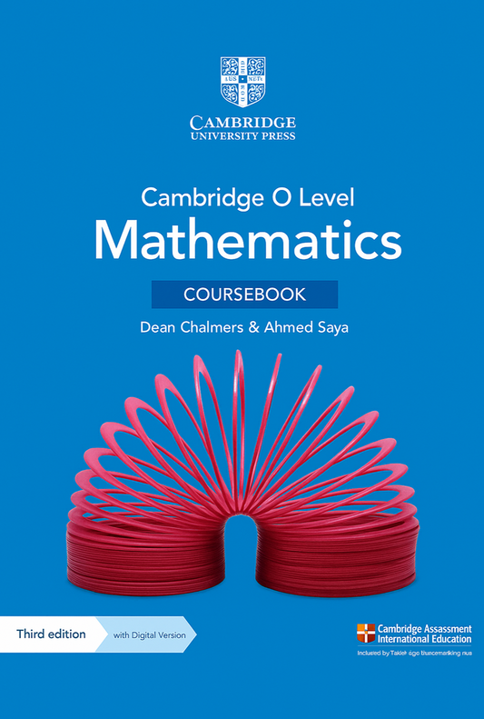 Cambridge o level mathematics coursebook dean chalmers and ahmed saaya third edition