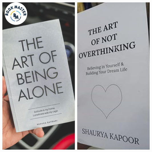 the art of not overthinking book by shaurya kapoor / the art of being alone by renuka gavrani set of 2 books