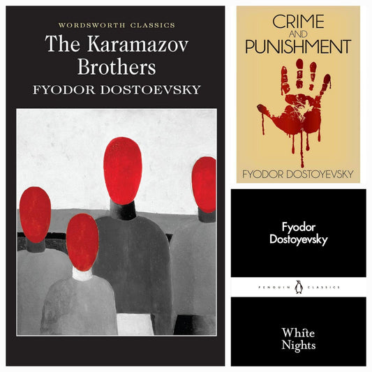 fyodor dostoevsky set of 3 books