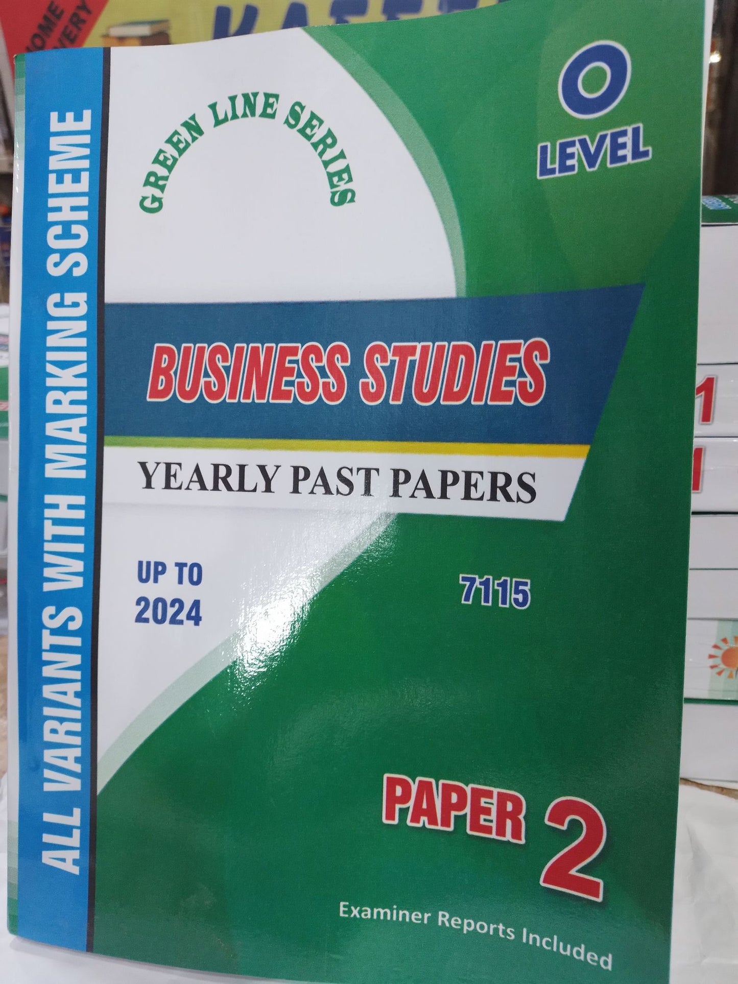 O Level business studies yearly past papers paper 2 upto 2024 All variants with marking scheme ( 7115 )