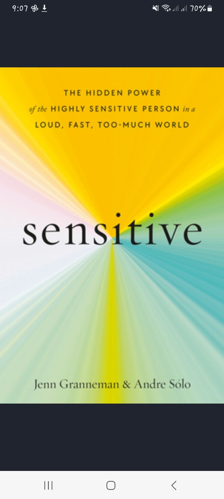 Sensitive: The Hidden Power of the Highly Sensitive Person in a Loud, Fast, Too-Much World
Book by Andre Sólo and Jenn Granneman