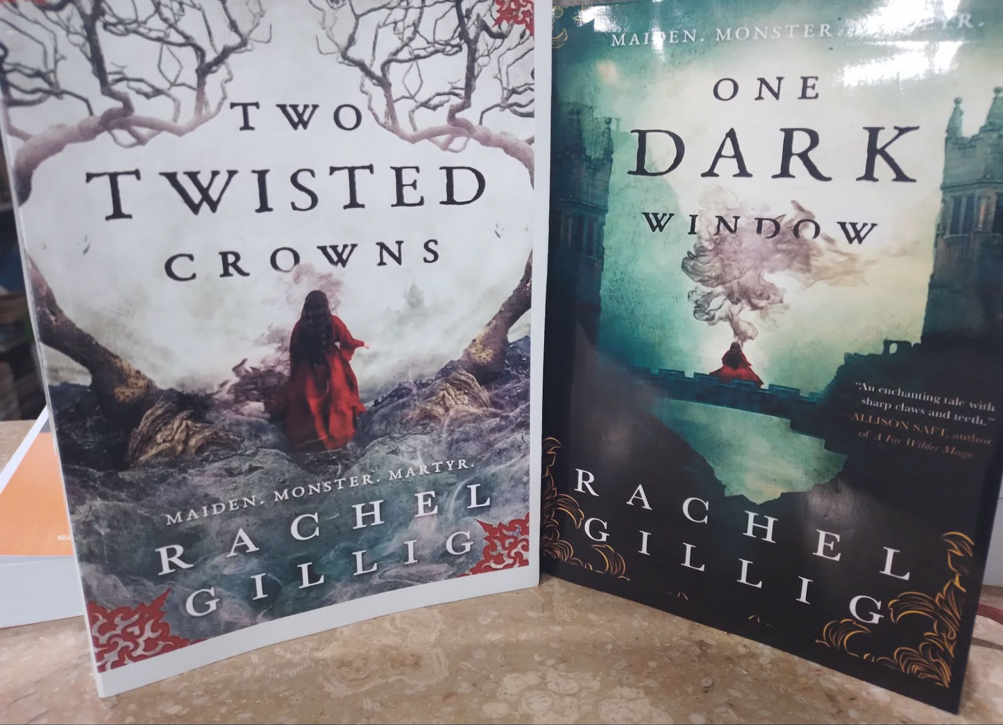 two twisted crowns / one dark window by rachel gillig set of 2 books premium quality