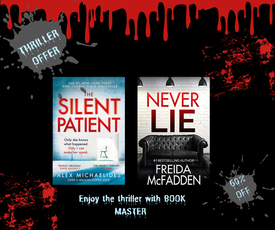 THRILLER OFFER [ SILENT PATIENT AND NEVER LIE ] 2 BOOKS SET