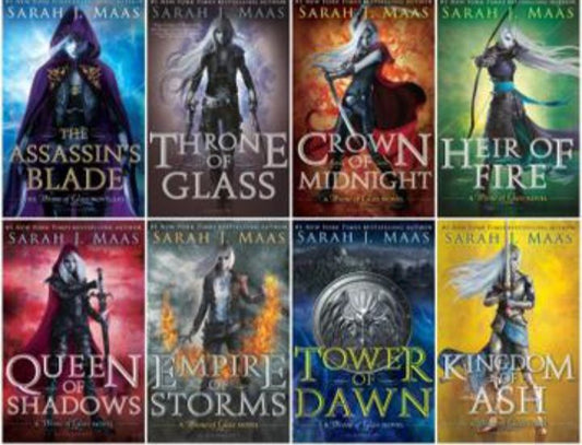 Throne of Glass series 8 books set by Sarah J maas