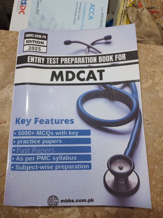 Mdcat Book For Entry Test Preparation According to PMC Syllabus latest edition 2025