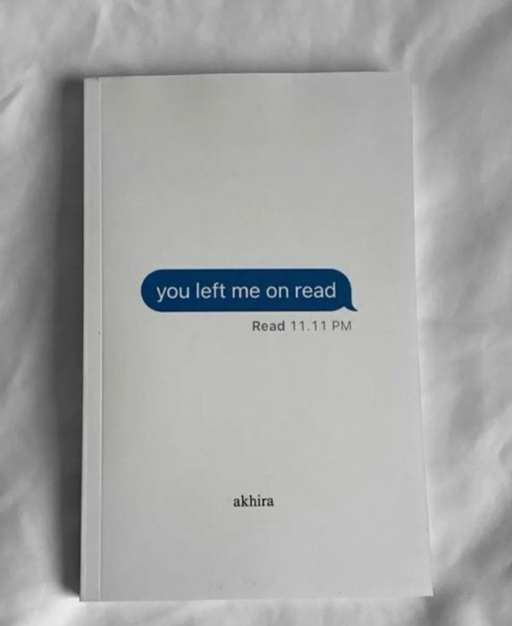 You left me on read book by akhira
