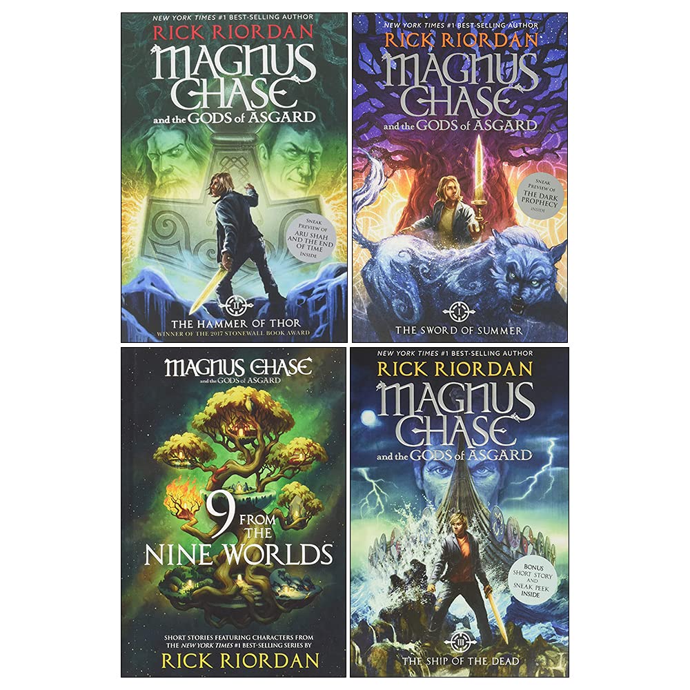 Magnus Chase And the gods of asgard book series by rick riordan 4 books set
