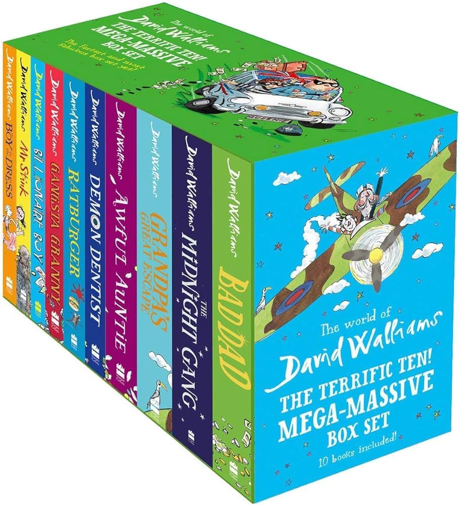 The terrific ten mega massive books of david walliams