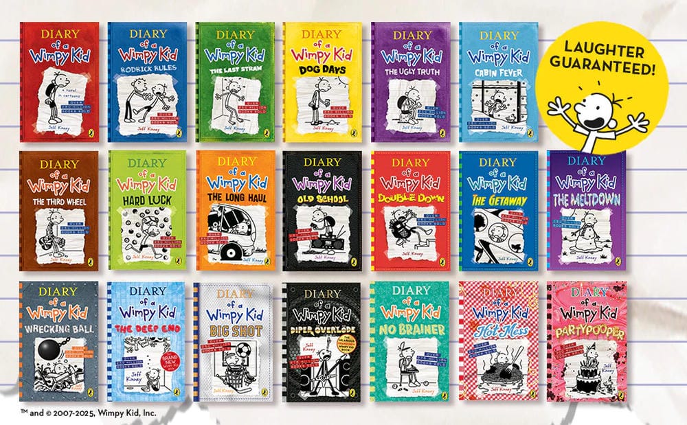 diary of a wimpy kid 20 books set by jeff kinney complete collection