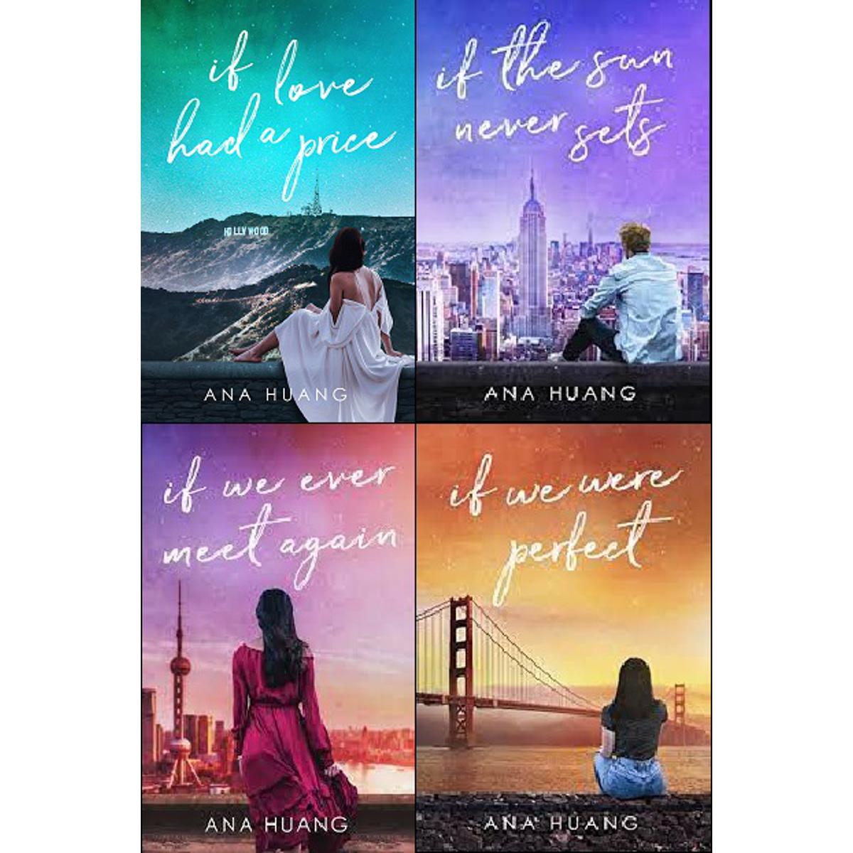 If Love Series By Ana Huang 4 BOOKS Set ( if we were perfect , if we ever meet again , if love had a price , if the suns never sets)