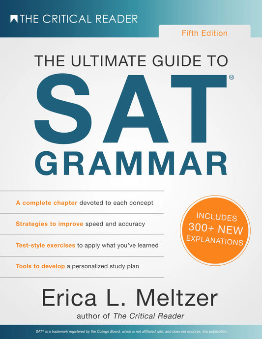 The Ultimate Guide to SAT Grammar latest six edition By Erica L. Meltzer